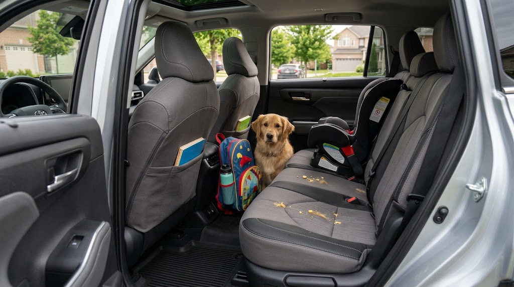 Car seat covers Oshawa Ontario protecting seats from kids and pets
